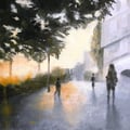 Issy les Moulineaux , soir d'été